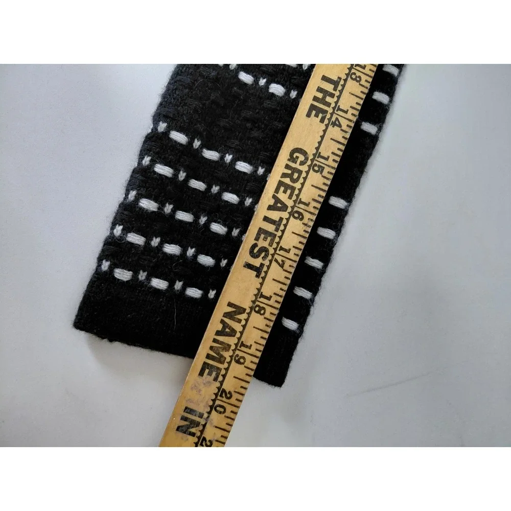 Banana Republic Basket Weave Black/White Zip Up‎ Cardigan/Jacket Size XS
